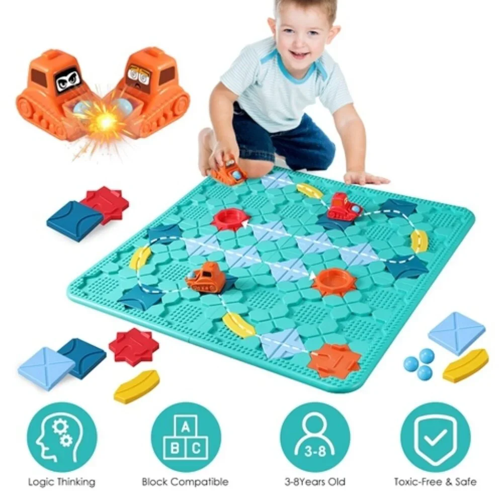 Kids Logical Road Builder Toy Brain Teasers Puzzles Montessori Toys - Picture 3 of 5
